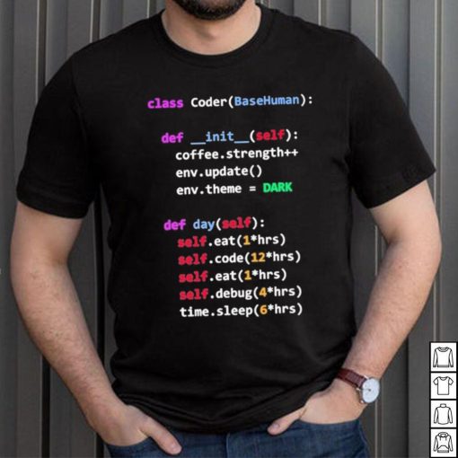 Coding Class Coder Basehuman Def Init Self Coffee Strength Shirt