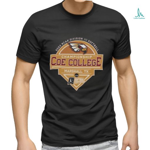 Coe College Kohawks 2023 Ncaa Division Iii Softball Championship Shirt