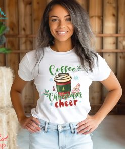 Coffee And Christmas Cheer Iced Coffee Lover Xmas Party T Shirt