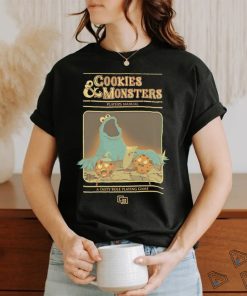 Cookie Monster X Dungeons and Dragons Cookies and Monsters players manual a tasty role playing game shirt