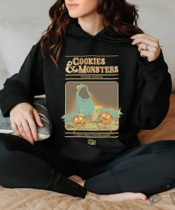 Cookie Monster X Dungeons and Dragons Cookies and Monsters players manual a tasty role playing game shirt