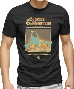 Cookie Monster X Dungeons and Dragons Cookies and Monsters players manual a tasty role playing game shirt