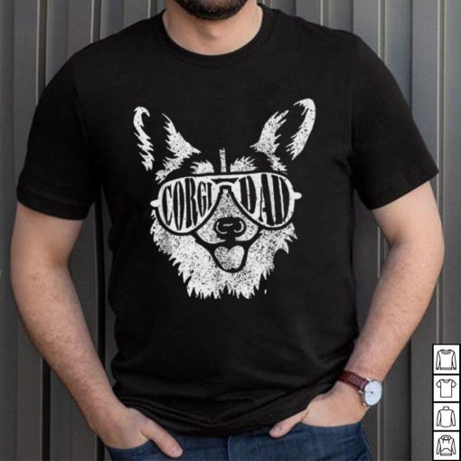 Corgi Dad Dog Owner Pet Welsh Corgi Fathers Day T Shirt