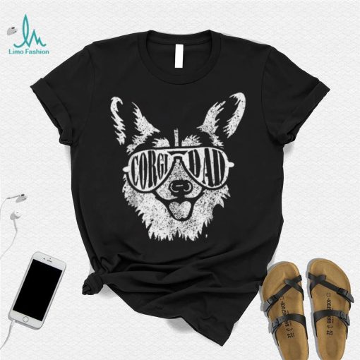 Corgi Dad Dog Owner Pet Welsh Corgi Fathers Day T Shirt