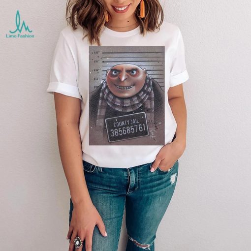 County Jail Gru Despicable Me Evil Genius Portrait Shirt