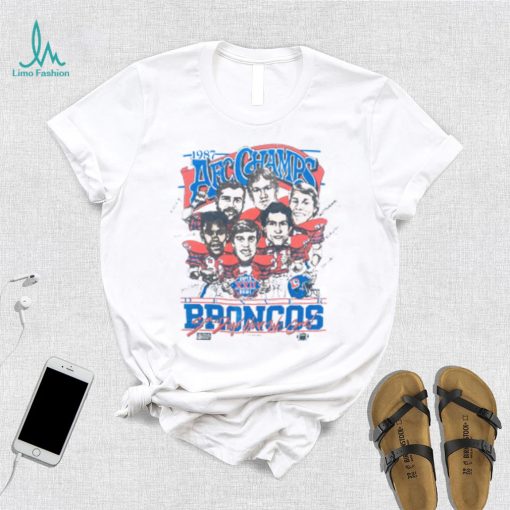 DENVER BRONCOS 1987 SALEM SPORTSWEAR AFC CHAMPIONS CARICATURE SWEAT