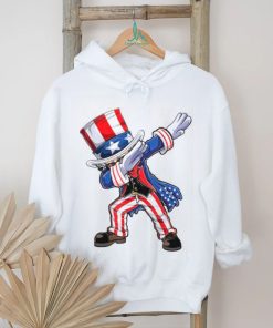 Dabbing Uncle Sam 4th of July Kids Women Men Funny Dab Dance T Shirt