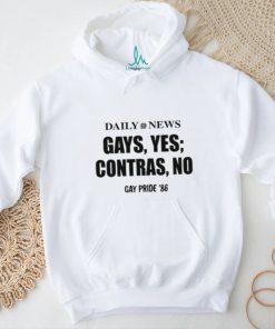 Daily News Gays Yes Contras No, Gay Pride 86 Tee shirt