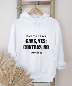 Daily News Gays Yes Contras No, Gay Pride 86 Tee shirt