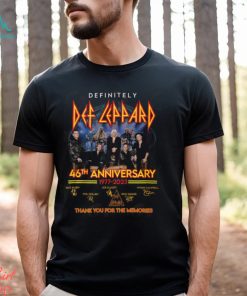 Definitely Def Lappard 46th Anniversary 1977 – 2023 Thank You For The Memories T Shirt