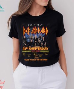 Definitely Def Lappard 46th Anniversary 1977 – 2023 Thank You For The Memories T Shirt