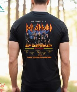 Definitely Def Lappard 46th Anniversary 1977 – 2023 Thank You For The Memories T Shirt