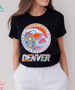 Denver Nugget Denver Broncos and Avalanche Denver official logo shirt