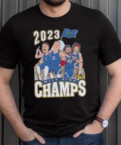 Denver Nuggets 2023 Mile High champs players flag shirt