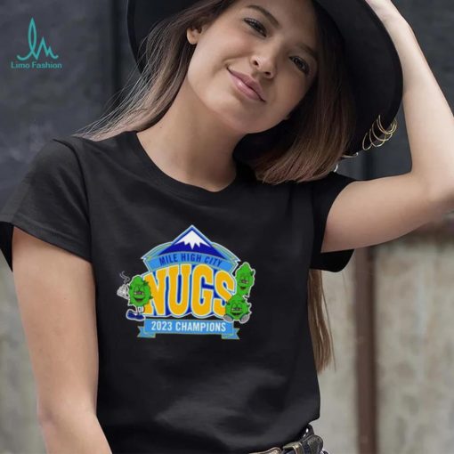 Denver Nuggets Mile High City Nugs 2023 Champions logo shirt