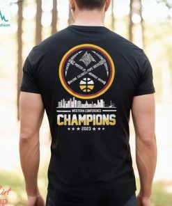 Denver Nuggets Western Conference Champions Two Sided T Shirt