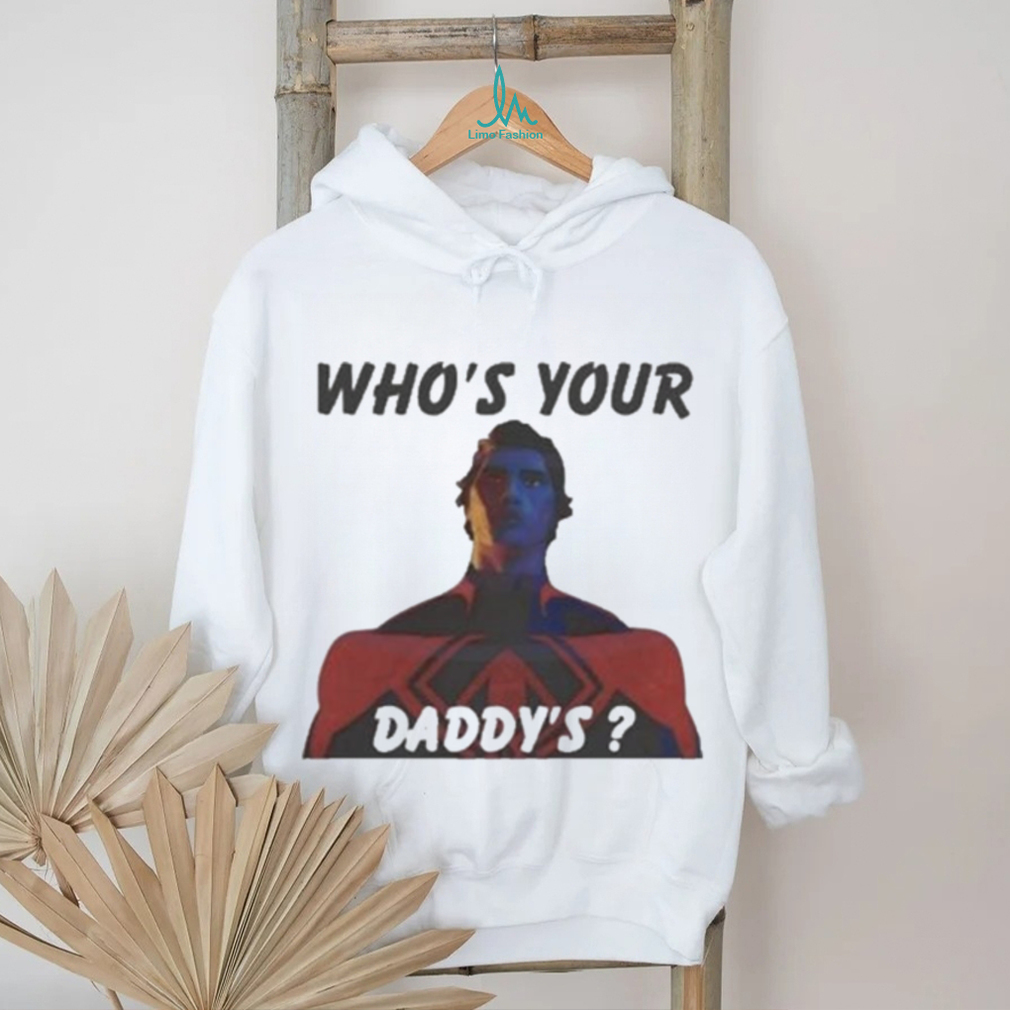Design miguel O'hara Whos Your Daddy shirt - Limotees