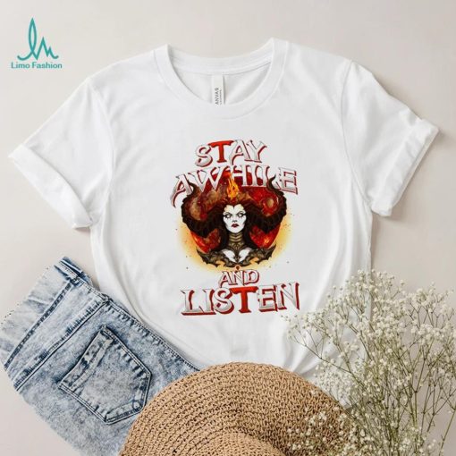 Diablo 4 stay awhile and listen shirt