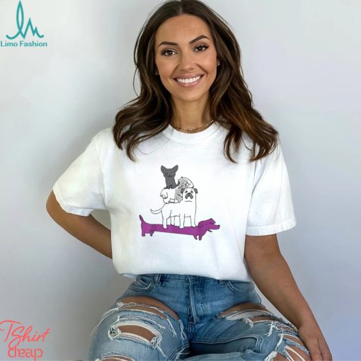 Dog Pile Asexual Pride shirt