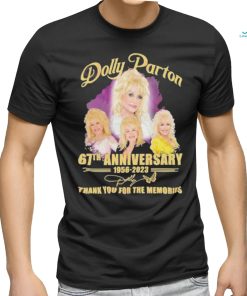 Dolly Parton 67th Anniversary 1956 – 2023 Thank You For The Memories T Shirt