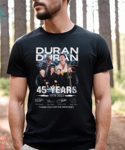 Duran Duran 45 Years 1978 – 2023 Thank You For The Memories T Shirt