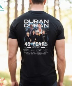 Duran Duran 45 Years 1978 – 2023 Thank You For The Memories T Shirt