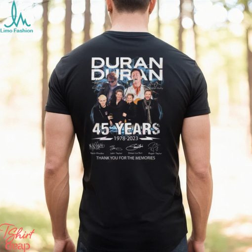 Duran Duran 45 Years 1978 – 2023 Thank You For The Memories T Shirt