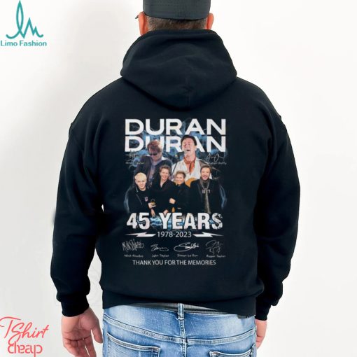 Duran Duran 45 Years 1978 – 2023 Thank You For The Memories T Shirt