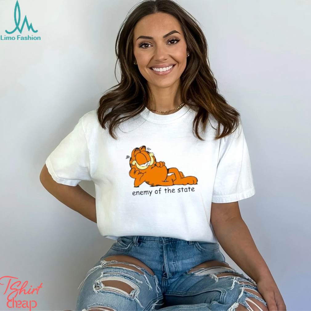Enemy Of The State Funny Garfield Shirt
