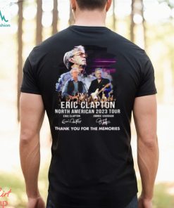 Eric Clapton North American 2023 Tour Thank You For The Memories T Shirt