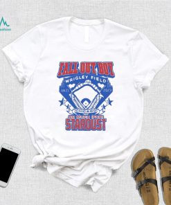 Fall out boy wrigley field chicago so much for stardust logo design T shirt