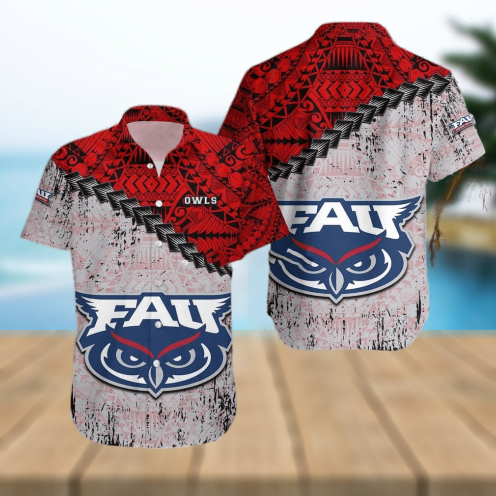 Eddie Van Halen Black and Red and White Hawaiian Shirt - Owl