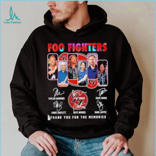 Foo Fighters 2023 Thank You For The Memories Signatures Shirt