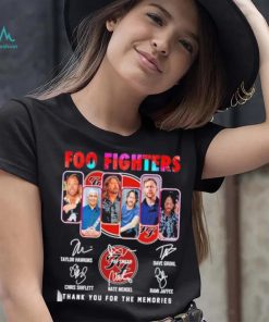 Foo Fighters 2023 Thank You For The Memories Signatures Shirt