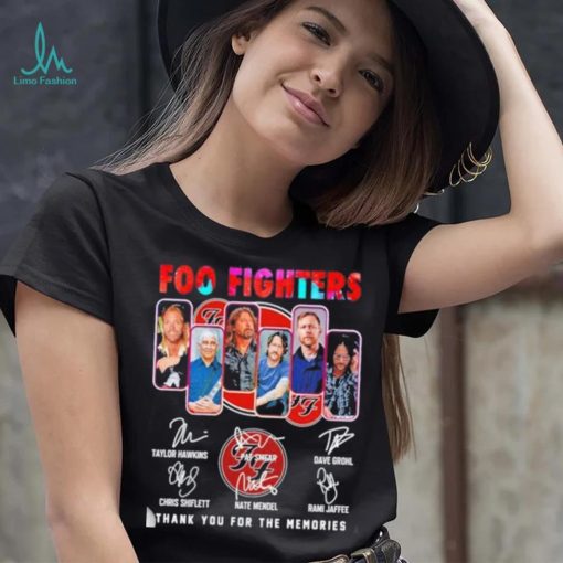 Foo Fighters 2023 Thank You For The Memories Signatures Shirt