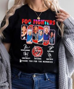 Foo Fighters 2023 Thank You For The Memories Signatures Shirt
