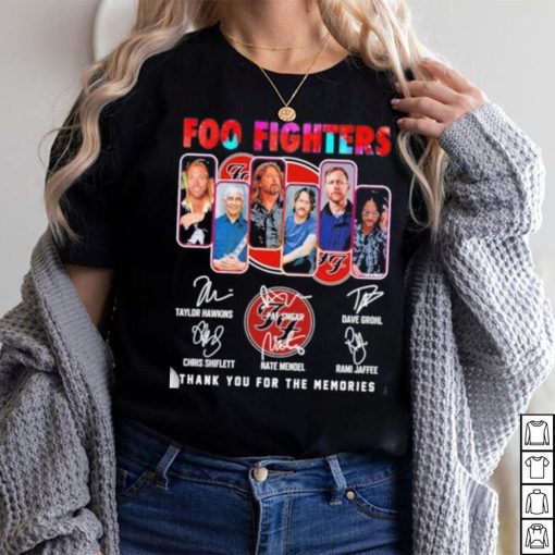 Foo Fighters 2023 Thank You For The Memories Signatures Shirt