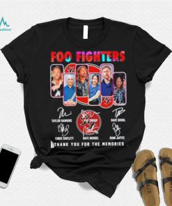 Foo Fighters 2023 Thank You For The Memories Signatures Shirt