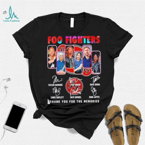 Foo Fighters 2023 Thank You For The Memories Signatures Shirt