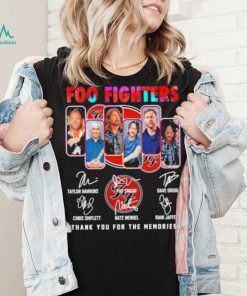 Foo Fighters 2023 Thank You For The Memories Signatures Shirt