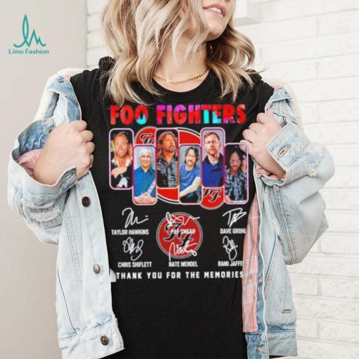 Foo Fighters 2023 Thank You For The Memories Signatures Shirt