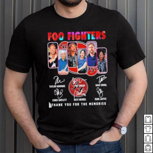 Foo Fighters 2023 Thank You For The Memories Signatures Shirt