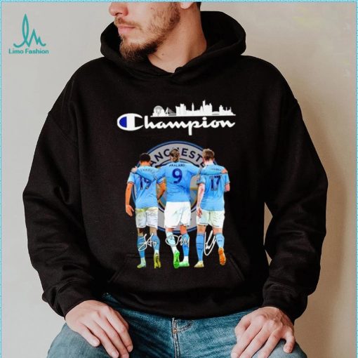 Funny haaland Kevin De Bruyne Alvarez Champion shirt