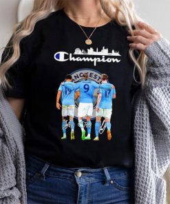 Funny haaland Kevin De Bruyne Alvarez Champion shirt