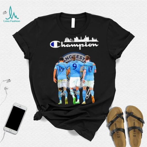 Funny haaland Kevin De Bruyne Alvarez Champion shirt