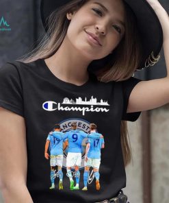 Funny haaland Kevin De Bruyne Alvarez Champion shirt