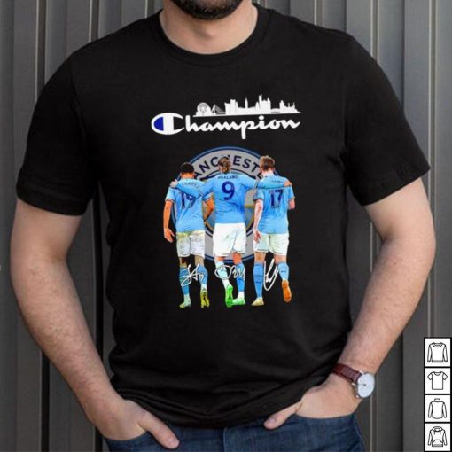 Funny haaland Kevin De Bruyne Alvarez Champion shirt