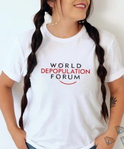 Funny liz churchill wearing world depopulation forum 2023 shirt