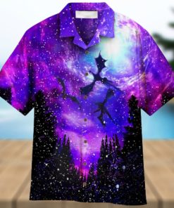 Galaxy Dragon Aloha Hawaiian Shirt For Men And Women