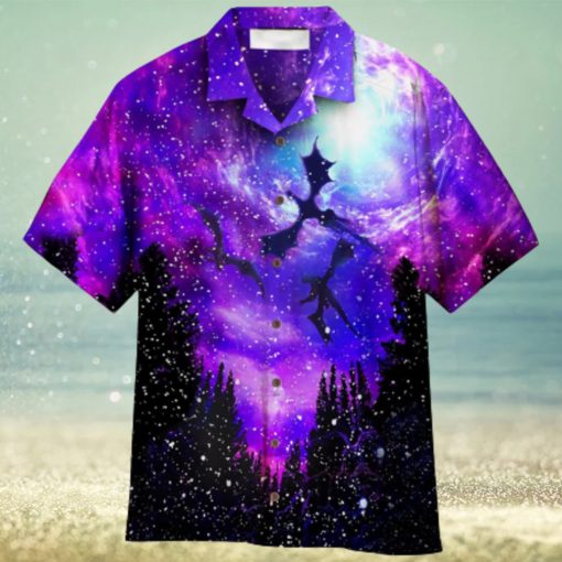 Galaxy Dragon Aloha Hawaiian Shirt For Men And Women